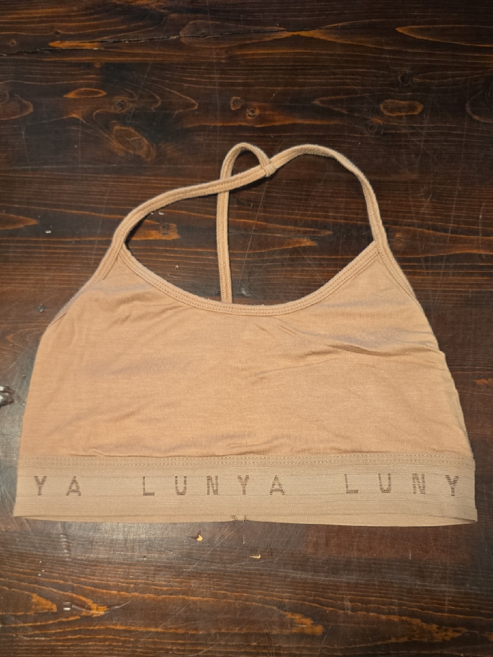 Lunya Cozy Pima Cotton Modal Wireless Bralette Tan Beige Size XS